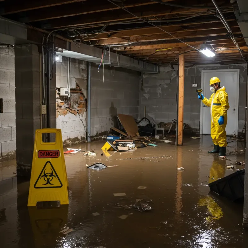 Flooded Basement Electrical Hazard in Chelsea, VT Property